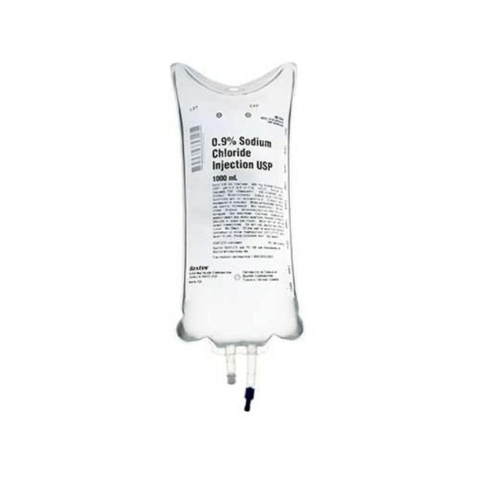 Baxter Normal Saline 1000ml IV Bag