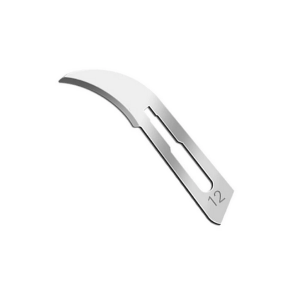 BLADE SCALPEL SS ST SZ12 100EA/BX - Almedic Ltd