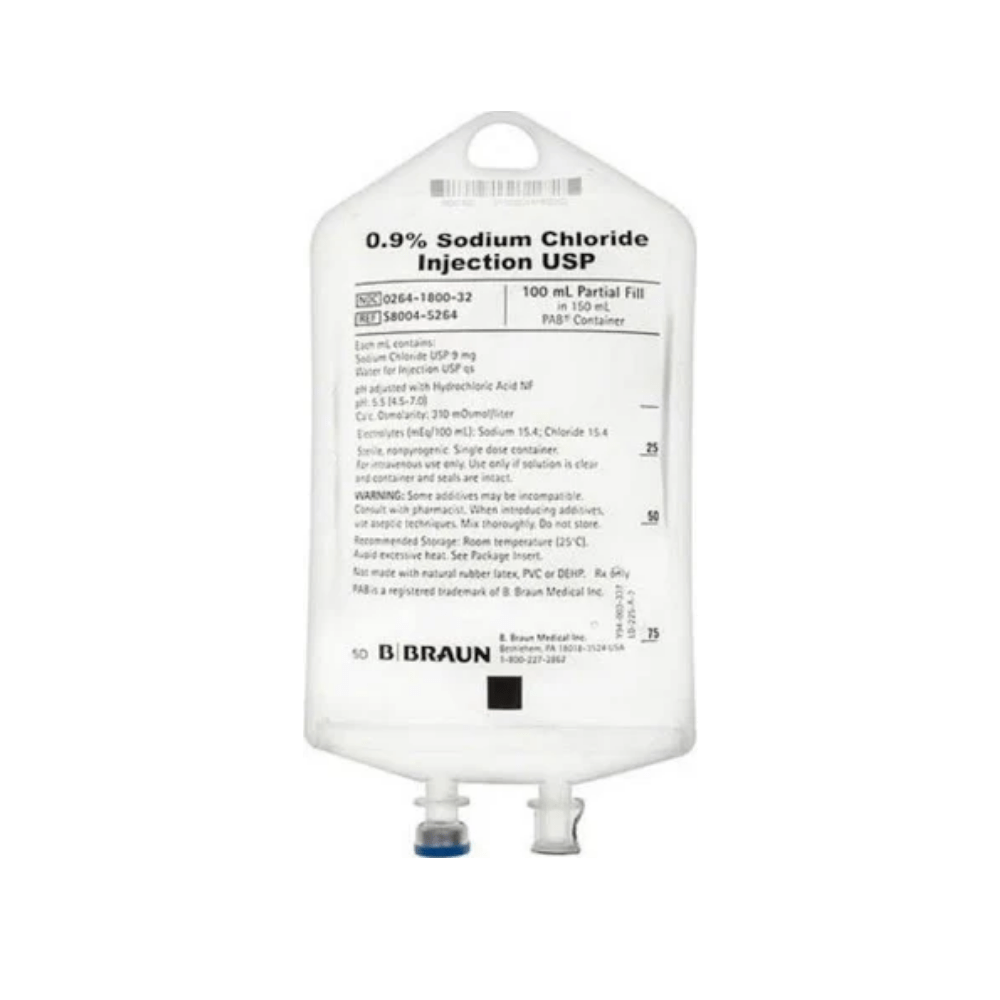 Braun 0.9% Sodium Chloride Injection USP - 250ML, 24 each/case